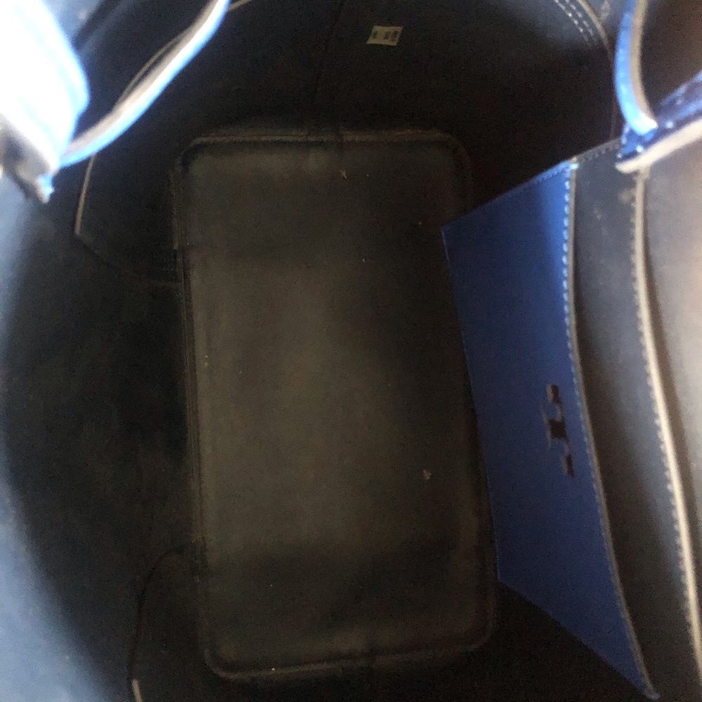 Tory Burch Blue Leather Tote Bag - Picture 7 of 7